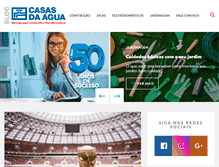 Tablet Screenshot of casasdaagua.com.br